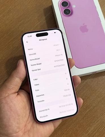 poco m6 pro 5g: IPhone 16, 128 GB, Çəhrayı, Zəmanət, Simsiz şarj, Face ID — 5
