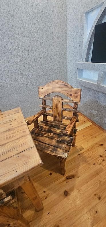bağ stolları: Qonaq otağı üçün, Yeni, Açılmayan, Dördbucaq masa, 6 stul — 2