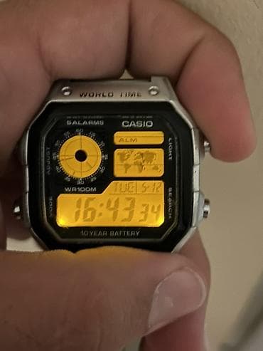 saat omega: Qol saatı, Casio, rəng - Gümüşü — 2
