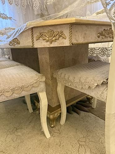 toxuma ip: Qonaq otağı üçün, Açılmayan, 8 stul — 3