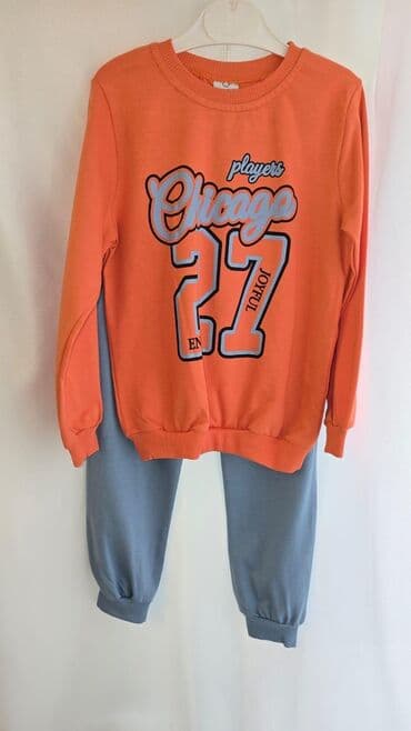 футболки спортивные детские: Uşaq idman dəsti - 2 hissə: uzunqol svitşört və şalvar - Rənglər — 1