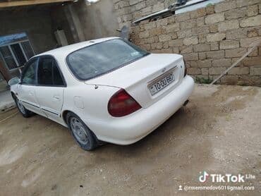 Hyundai Sonata sedan - Korpus: ağ rəng, 4 qapı, sedan kuzov - Nömrə