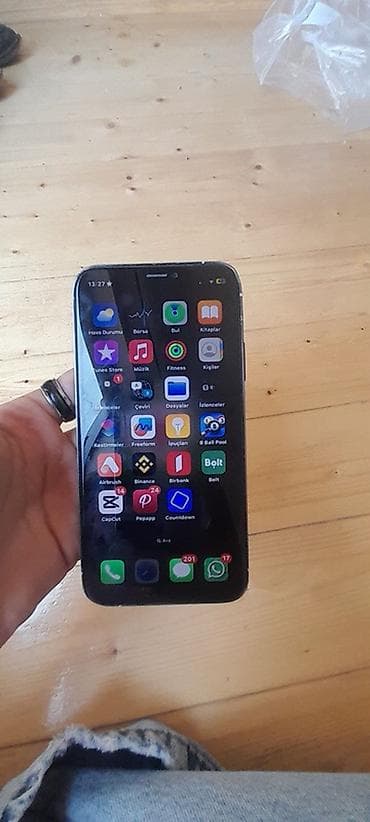 iphone apple 6s: IPhone 15 Pro, 128 GB, Qara, Qırıq — 1