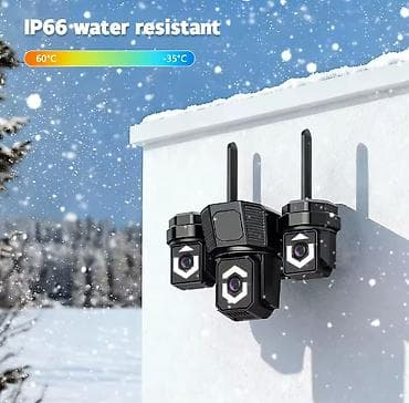 atv plus wifi: Üçlü Açıq Hava Wi‑Fi Təhlükəsizlik Kamerası - 3 linzalı dizayn: Hər — 1