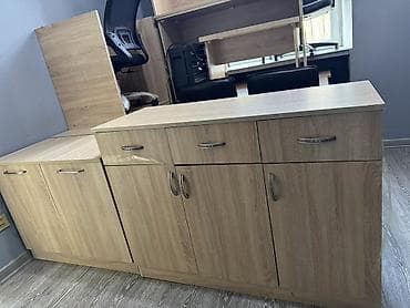 Ofis mebelləri dəsti – açıq palıd rəngində, LMDP (laminant) — 5