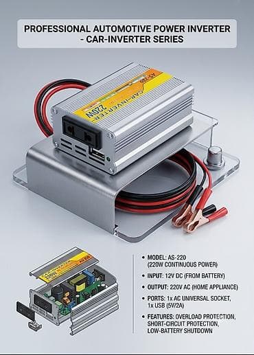 Yeni Inverter, 100-300 Vt, 12 - 220 volt, Pulsuz çatdırılma — 2