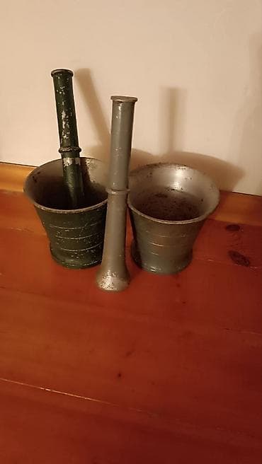 Məhsul: Dəmir havan və dəyirmançı dəsti Təsvir: - 2 ədəd metal havan