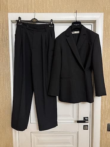 Qara klassik kostyum dəsti – Zara - Tərkib: Jaket və şalvar - Rəng