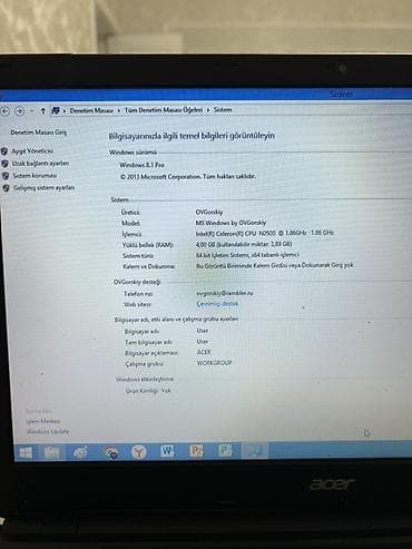 samsung 12 s: Acer noutbuk - Ekran: 15.6" (HD), üst hissədə veb‑kamera - — 5