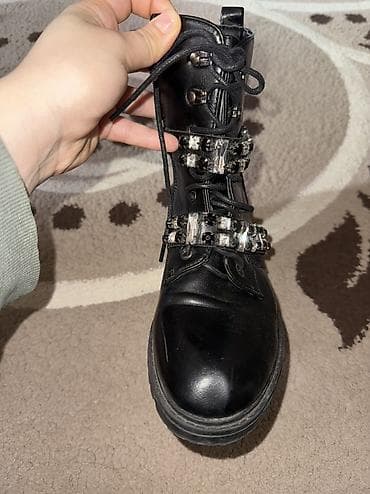 Çəkmə, Ölçü: 39, rəng - Qara, İşlənmiş — 1