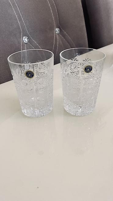 Stəkanlar, Xrustal, 12 ədədli dəst, Çexiya