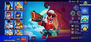 vurma oyunu: Brawl Stars hesabı – yüksək səviyyəli, tam kolleksiya - Kupa yolu: 55 — 10
