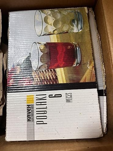 parda: Stəkanlar, Şüşə, 6 ədədli dəst — 2