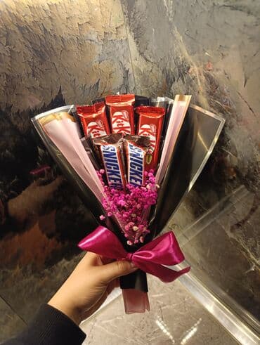 belçika şokoladı qiyməti: Buketlerin S/M/L ölçüləri mövcuddur, hal hazırda endirimdədir, qiymət — 4