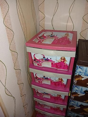 sekiler: Heç bir problemi yoxdur.Uşaq otağı üçün çoxrəngli plastik çekmece — 2