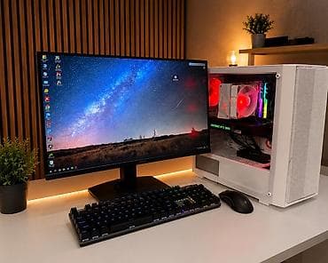 ipad 3 mini: Ağ rəngdə case Ryzen 5 5600X 16 GB Ram Gskill RGB 12 GB RTX 3060 — 1