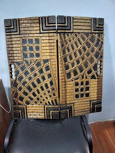 Hovuzlar: Məhsul: Əl işı oyma taxta nərd dəstləri Təsvir: - Tamamilə taxtadan — 4