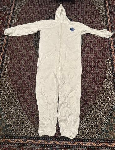 xüsusi iş geyimləri: Burada iki ədəd mavi rəngli, təkrar bağlana bilən qoruyucu kombinezon — 3