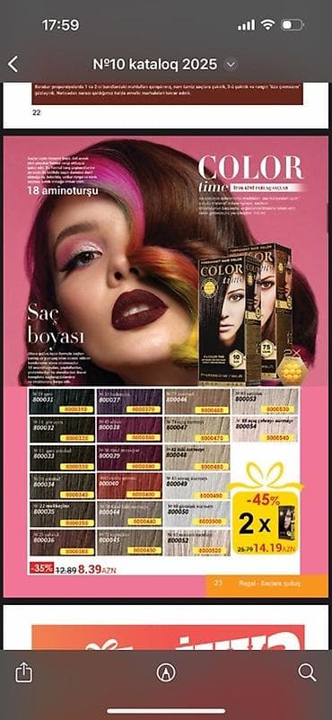 Saç boyası, Boyalı saçlar üçün