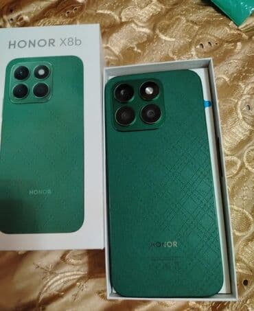 honor x8 case: Honor X8b, 256 GB, rəng - Yaşıl, Zəmanət, Sensor, Barmaq izi — 2