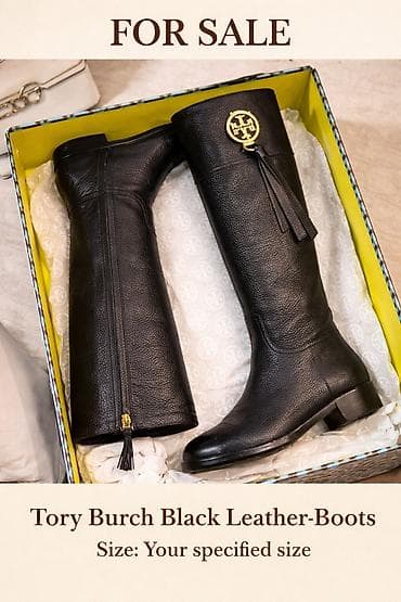 cəkməcə: Tory Burch qadın çəkmələri - Ölçü: 37 - Material: həqiqi dəri — 1