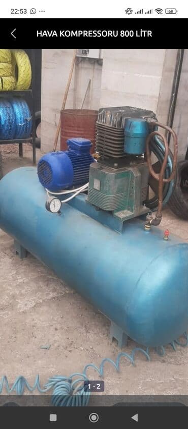 Biznes üçün program təminatı: Hava kompressoru – 800 litr - Böyük həcmli 800 L hava çəni - Güclü — 1