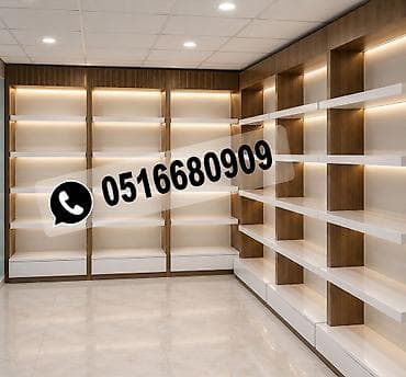 dekor ref: Mağaza vitrini və divar rəf sistemləri – dizayn və quraşdırma xidməti — 1