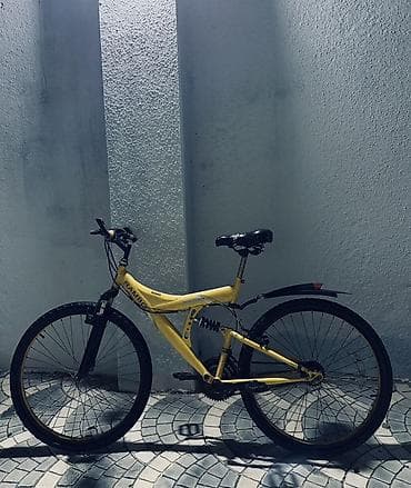 dağ: Sarı rəngli RAMBO New Powerer dağ velosipedi Real Alıcıya Endirim — 2
