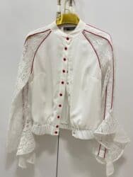 çəhrayı qadın köynəkləri: Birdefe geyinilib — 2