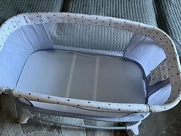 korpə beşiyi: Oğlan və qız üçün, İşlənmiş, Dördbucaq, Beşik, Dəstsiz, Matras ilə, Yellənmə mexanizm ilə — 2