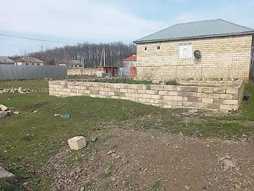 Satılır: həyət üçün daş hasar/divar konstruksiyası - Material: təbii