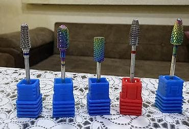 Оборудование для производства: Manikür/pedikür üçün karbid frez ucluqlar dəsti - Material: yüksək — 1