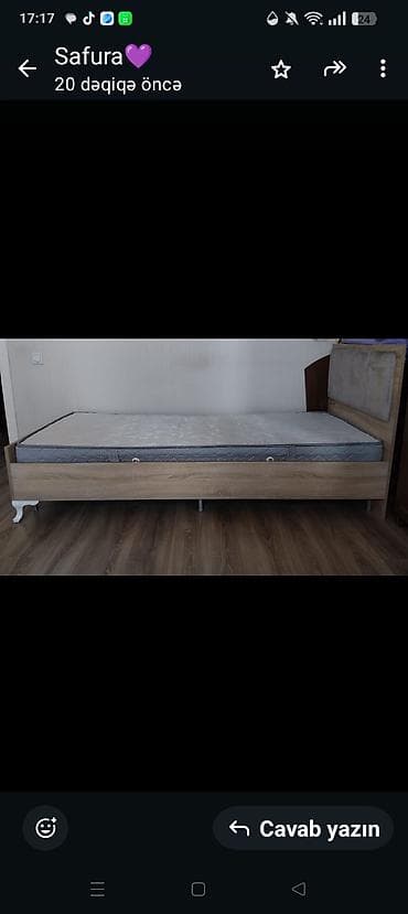 Təknəfərlik çarpayı, Matras ilə, Siyirməsiz — 2