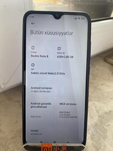 printer epson l850: Redmi Note 8, 128 GB, rəng - Mavi, Barmaq izi — 6