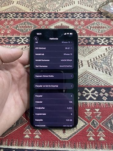 xiaomi redmi 9 t: IPhone 13, 128 GB, Yaşıl, Face ID — 6