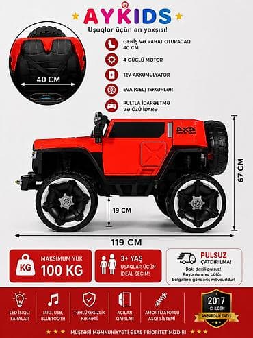 karting maşınları: 🚙 yeni nəsil 4x4 wn-502 elektrik uşaq jeepi – kiçik sürücülər üçün — 1