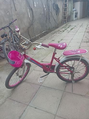 Uşaq velosipedləri: Uşaq velosipedi – qızlar üçün, ölçü təxminən 16” - Rəng: çəhrayı-ağ — 4