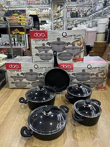 qab suşilka: Qazan, rəng - Qara, Qranit — 1