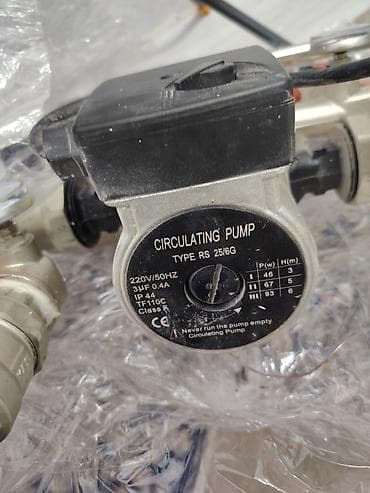 Döşəmə istilik sistemi üçün kollektor və dövriyyə nasosu komplekti