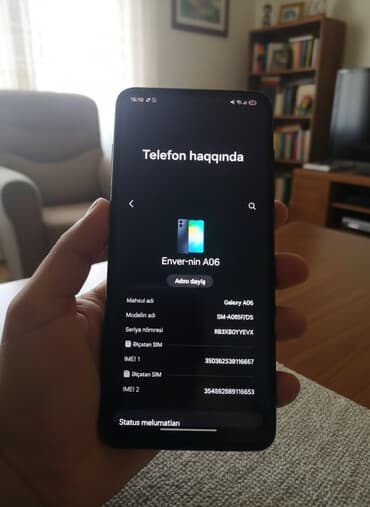 samsung a7 2018 qiymeti irşad: Samsung Galaxy A06, İki sim kartlı — 1