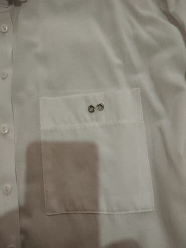 черная шифоновая рубашка: Köynək40L razmer — 3