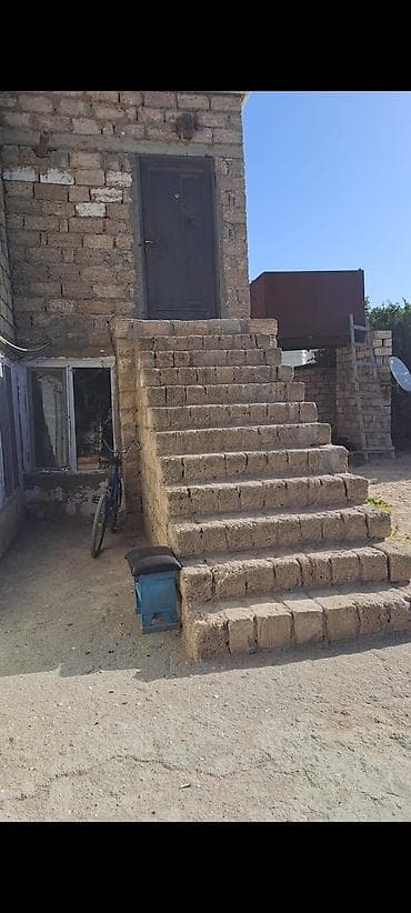 a frame ev satılır: Satılır: həyət evi və bağ sahəsi - Tikinti: daş divarlı, metal qapı; — 3