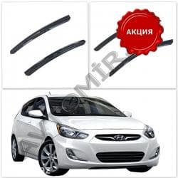 рейлинги на авто: Hyundai accent 2010 üçün deflektorlar. Ветровики для hyundai accent — 1