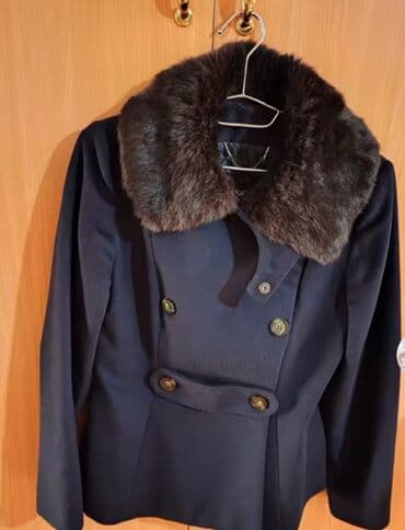 qadın üçün klassik sviterlər: Palto, M, rəng - Göy — 2