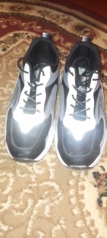 Kişi ayaqqabıları: Kişi idman ayaqqabısı - Rəng: qara‑ağ‑boz kombinasiyası - Üst — 2