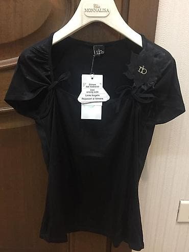 versace kosulja: Qadın köynəkləri – qara rəngdə, zərif detallarla - Model 1: Qısaqoll — 1
