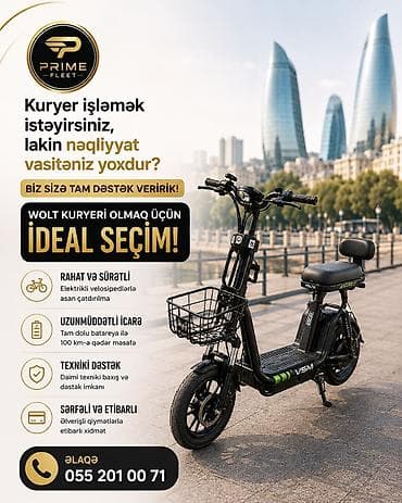 Велосипеды: 🛵 Kuryer işləmək istəyirsiniz, lakin nəqliyyat vasitəniz yoxdur? Biz — 2