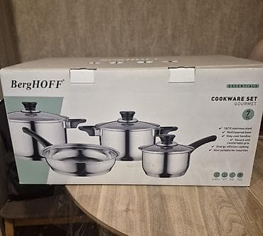 Qazan, rəng - Gümüşü, Paslanmayan polad, Belçika