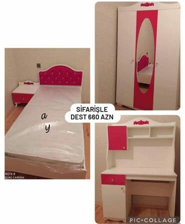 mingecevir gence avtobus: Oğlan və qız üçün, Yeni, Təknəfərlik çarpayı, Yazı masası, Dolab, Komod — 2