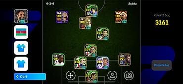 EFootball Mobile hesabı – güclü komanda və zəngin kart kolleksiyası